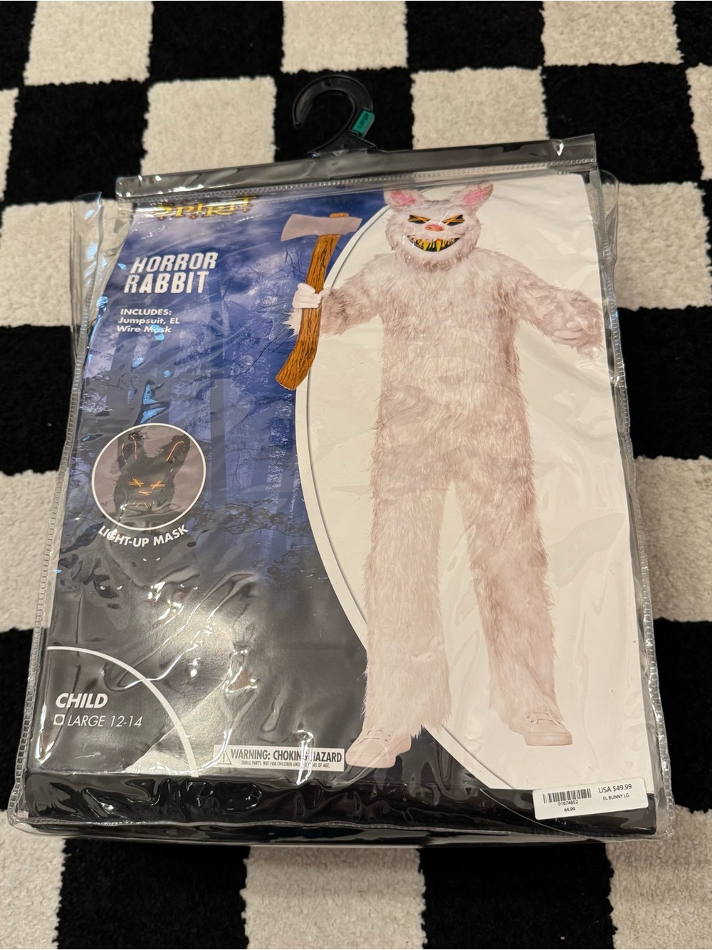 Spirit Halloween Horror Rabbit Kids Costume Size Large